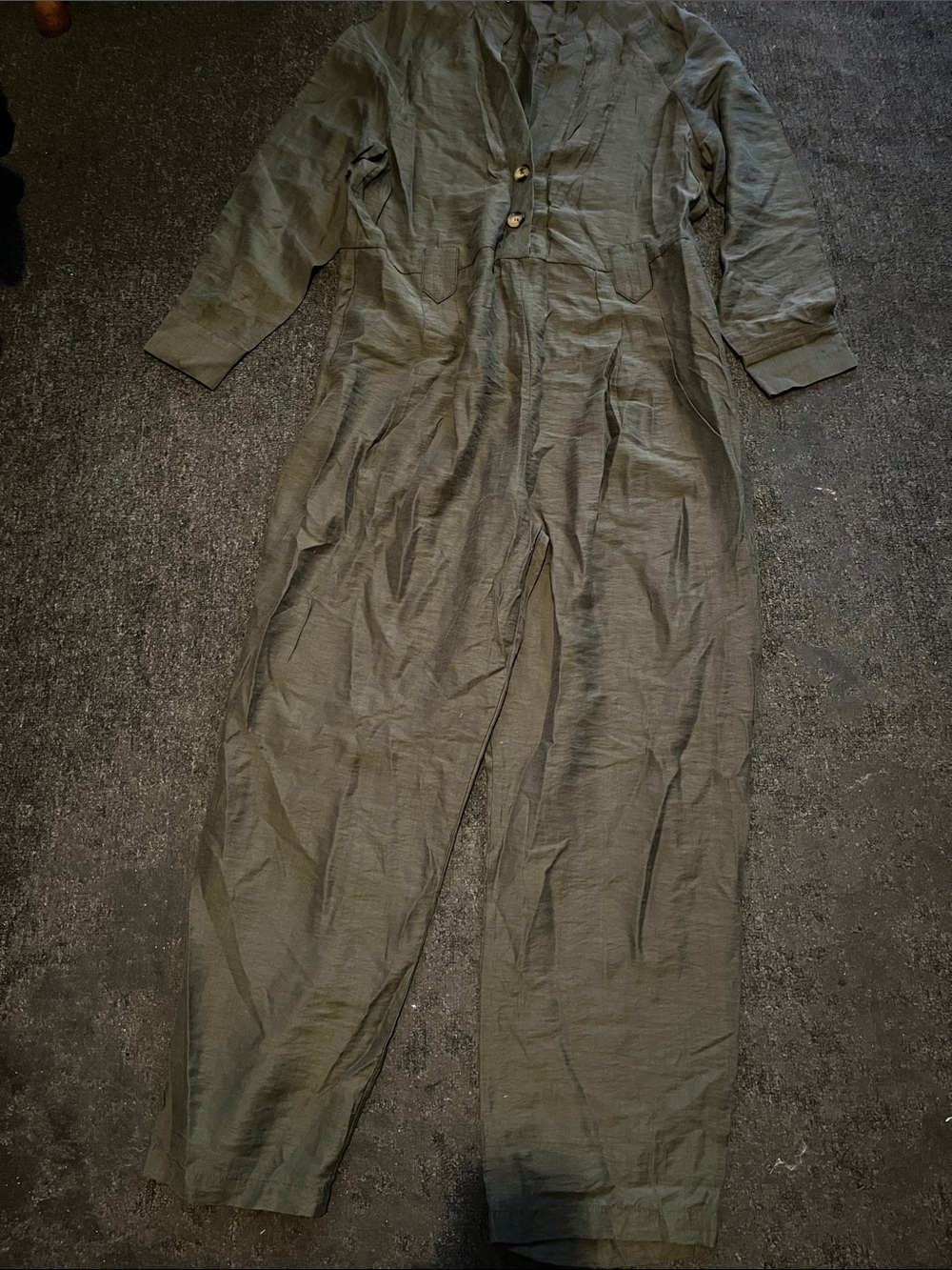 Olive Green Women's Utility Jumpsuit